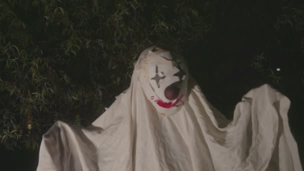 Хэллоуинский клоун — стоковое видео