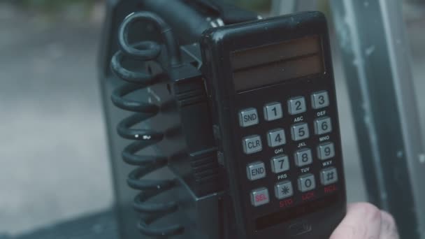 トークマンct201 80年代の携帯電話 — ストック動画