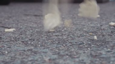 Düşen abur cubur patates cipsi