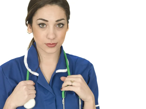 Jonge vrouw Junior arts verpleegkundige of Healthcare Worker — Stockfoto