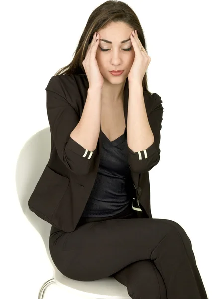 Attraktiv ung stressad professionella Business Woman — Stockfoto