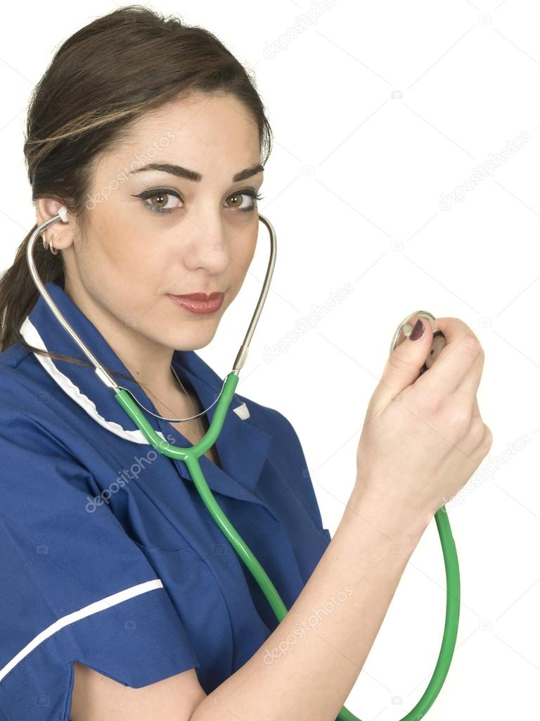 Young Female Junior Doctor Nurse Or Healthcare Worker