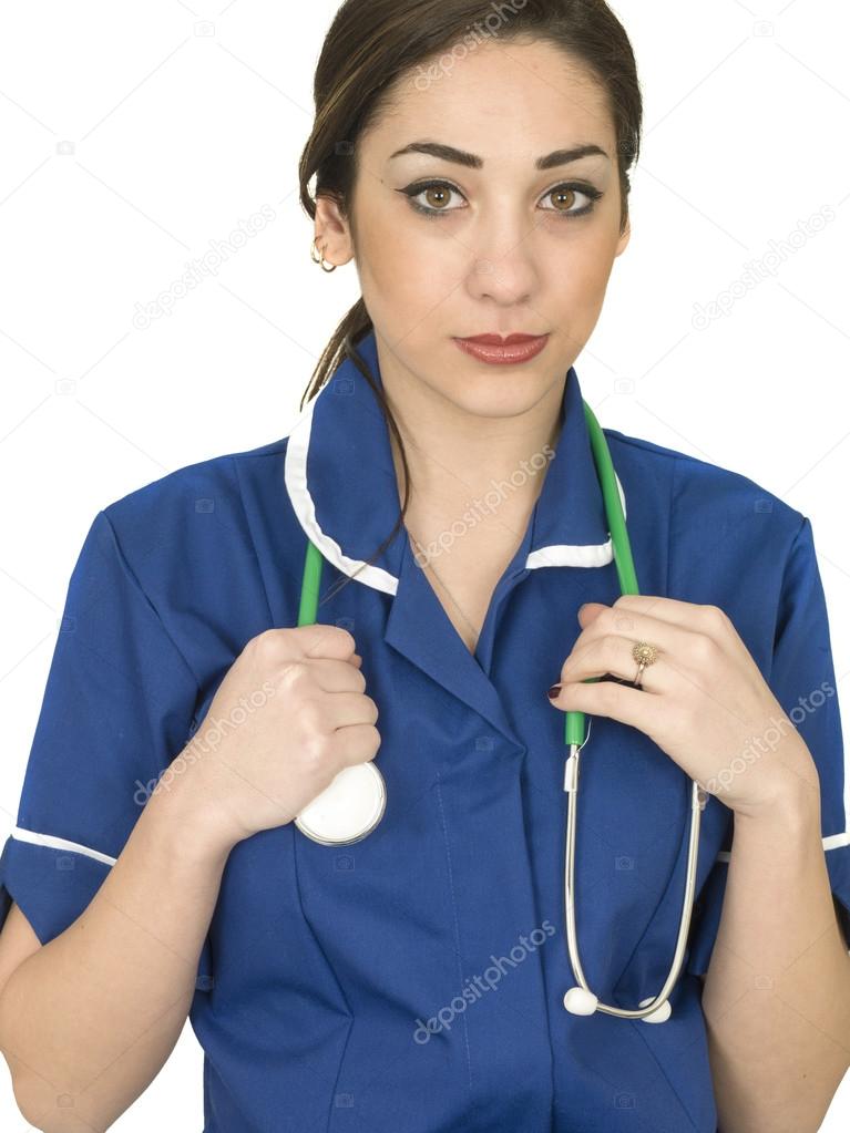 Young Female Junior Doctor Nurse Or Healthcare Worker