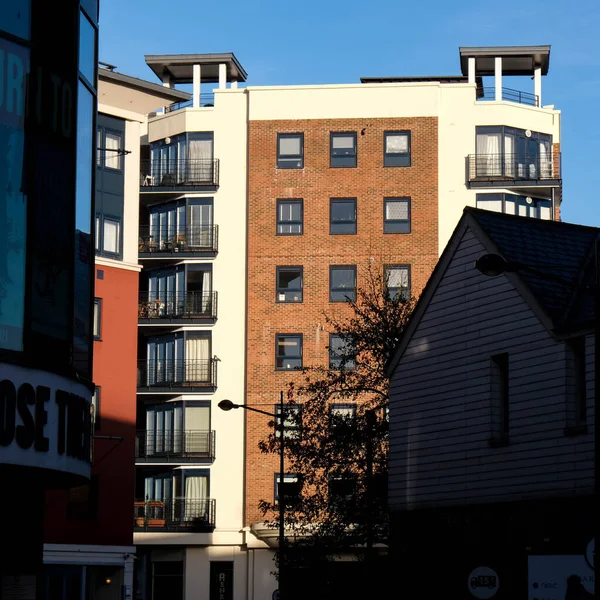 Londen Verenigd Koninkrijk December 2020 New Residential Apartment Building Clear — Stockfoto