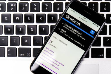 London UK, January 15 2021, Mobile Phone Or Smartphone Screen Shot Of Government Information For Post Brexit Visa Requirements
