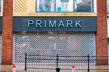 Londra İngiltere, 26 Mart 2021, Primark Mağazası Covid-19 Coronavirus Kilitlemesi sırasında kapandı