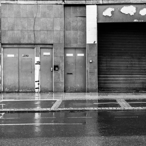 Kingston Thames London März 2021 Leer Stehendes Gebäude Regen — Stockfoto