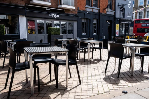 Kingston Thames London May 2021 Customer Seating Area Pub Cafe — Stock Fotó