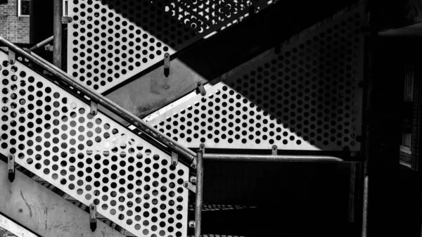 Kingston Thames London May 2021 Black White Image Geometric Shapes — 스톡 사진