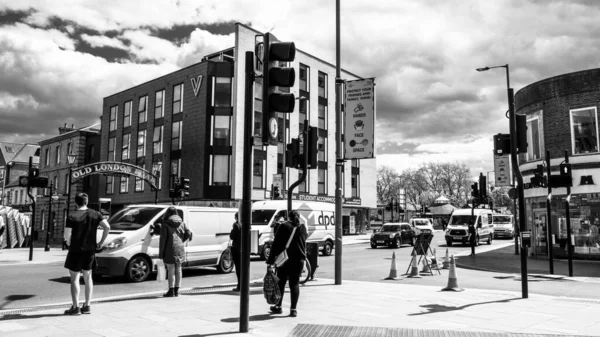 Kingston Thames London May 2021 Modern Architecture Student Accommodation High — стоковое фото