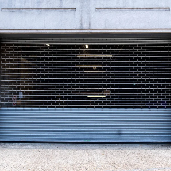 Epsom Surrey London June 2021 Closed Secured Security Shutter Entrance — Stock fotografie