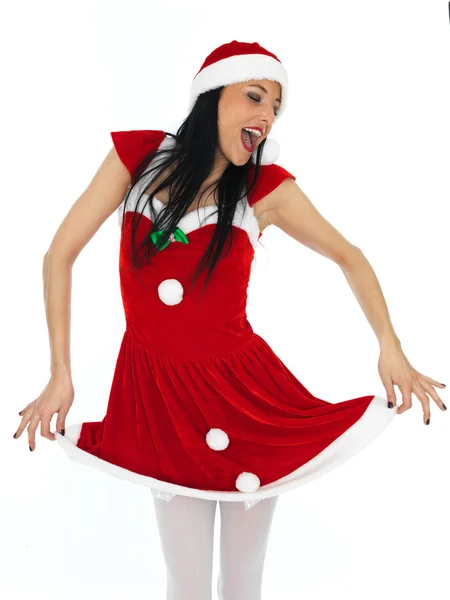 Sexy Santa pin up modello — Foto Stock