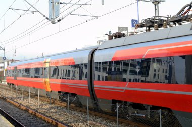 Oslo Sandnes istasyonu çekerek Stavanger tren için