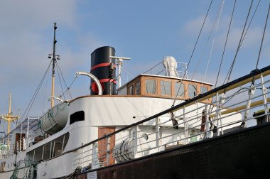 Quay N Stavanger limanında demirlemiş ss Rogaland Buhar gemiyi