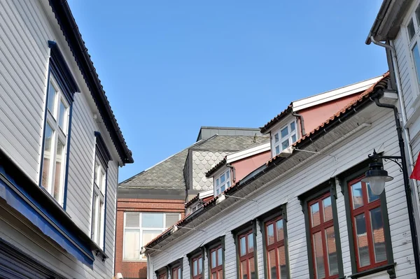 Edificio tradizionale Skyline Stavanger Centro Città Norvegia — Foto Stock