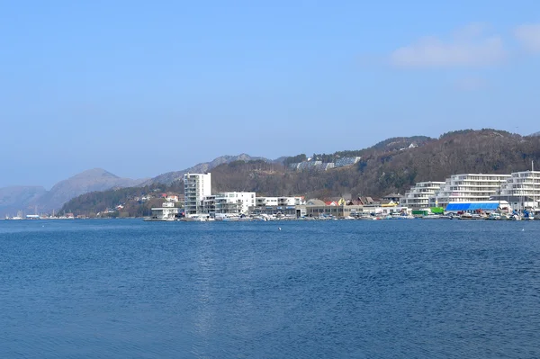 Vista para baixo Gandafjorden Sandnes Noruega — Fotografia de Stock