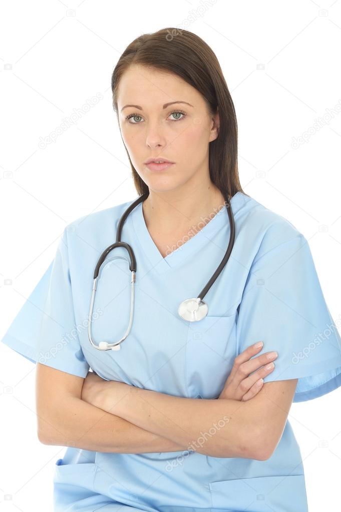 Portrait Of A Beautiful Young Female Doctor Confident and Relaxed