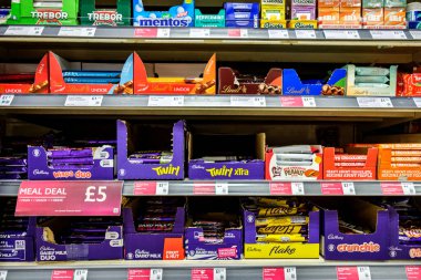 London UK, November 14 2025, Selection Of Popular British Favourite Chocolates And Mints Sweets And Confectionery