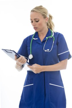 Attractive Young Woman Posing As A Doctor or Nurse In Theatre Sc