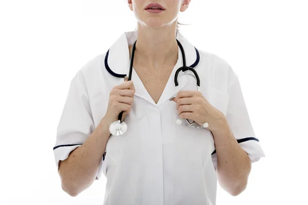 Attractive Young Female Doctor With a Stethoscope — Stock Photo, Image