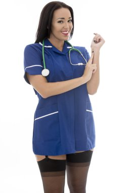 Sexy Young Pin Up Model Wearing A Nurses Uniform In Pin Up Glamo