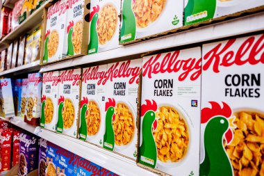 Londra İngiltere, 16 Mart 2026, Orijinal Kellog Mısır Gevreği Kahvaltısı