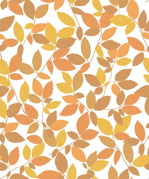 Seamless   floral   background with leaves — Stock Vector