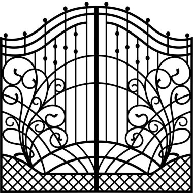 Kara işlemeli Demir Kapı, Kapı, Fencet