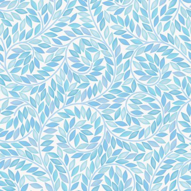 Kusursuz çiçek arkaplanı. Mavi yapraklar. Paketleme, tekstil, duvar kağıdı ve paket tasarımı için kullanılabilir