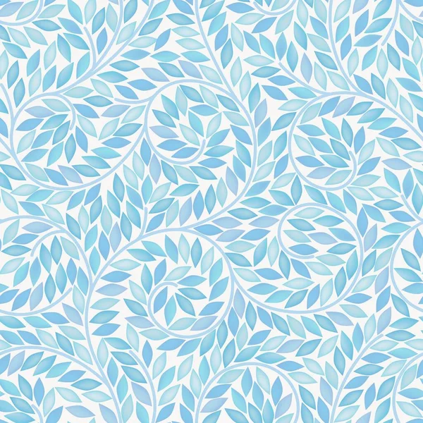 Fondo Floral Sin Costuras Hojas Azules Puede Utilizar Para Envoltorio — Vector de stock