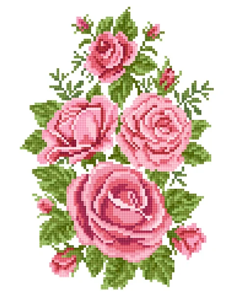 Bouquet of the roses — Stock Vector