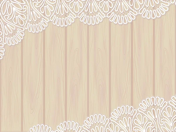 カードの木製の背景をテンプレート フレーム デザイン — ストックベクタ