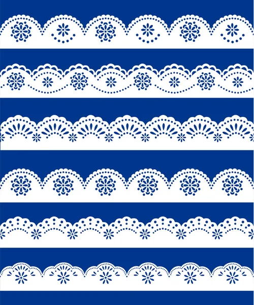 Lace ornamenten set — Stockvector