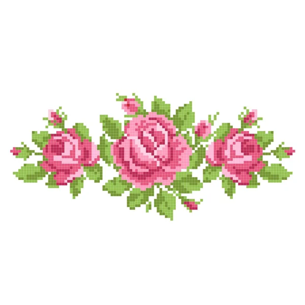 Bouquet de roses — Image vectorielle