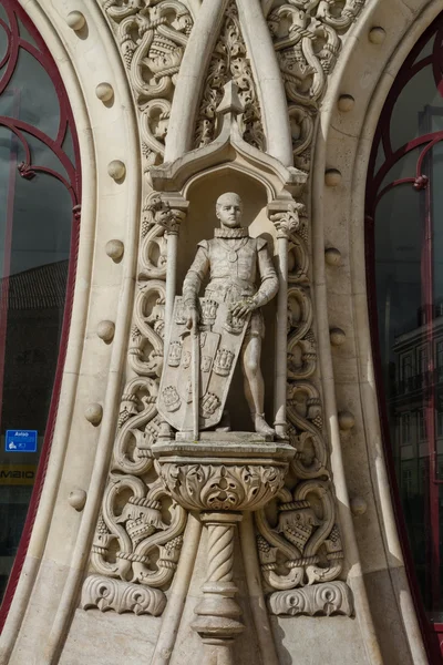 Entrance to the station Rossio in Lisbon — Stock Photo, Image