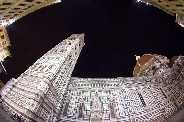 Floransa Duomo adlı gece — Stok fotoğraf