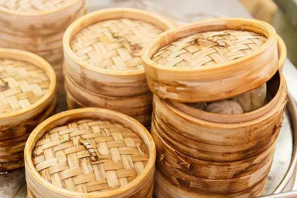고기를 넣은 중국 만두 — 스톡 사진