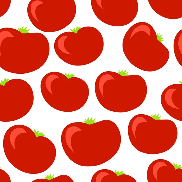 Ładny wzór z pomidorami — Wektor stockowy