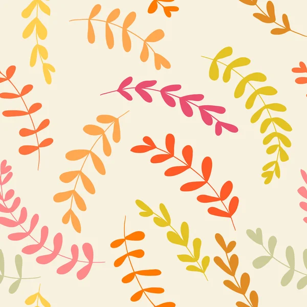 Sömlös hösten blommönster — Stock vektor