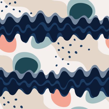 Soyut şekilli kusursuz desen