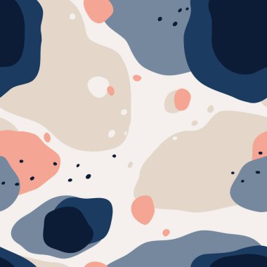 Soyut şekilli kusursuz desen