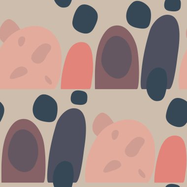 Soyut şekilli kusursuz desen