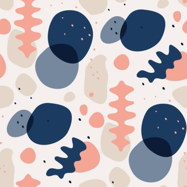 Soyut şekilli kusursuz desen