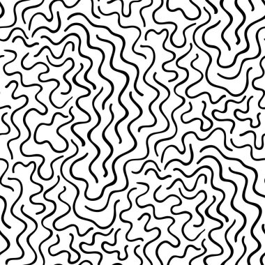 Siyah ve beyaz soyut vektör pürüzsüz desen