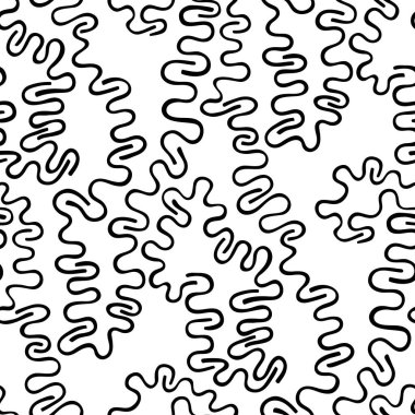 Siyah ve beyaz soyut vektör pürüzsüz desen