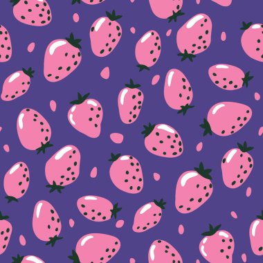 Çileklerle kusursuz desen