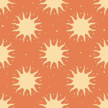 Güneşli kusursuz vektör deseni 