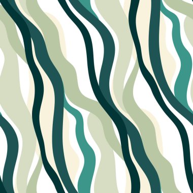 Dalgalı çizgileri olan soyut ve pürüzsüz desen