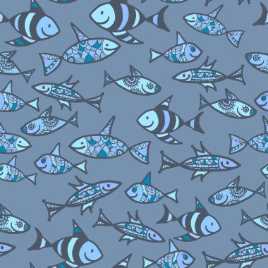 Balıklarla kusursuz desen