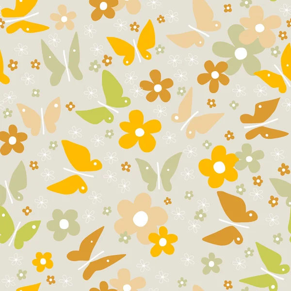 Seamless floral pattern — Stock Vector